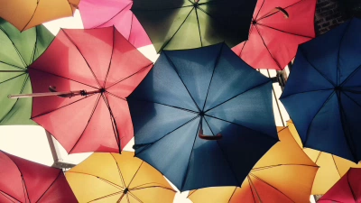Umbrella's in the sky