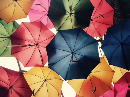 Umbrella's in the sky