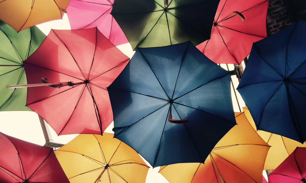 Umbrella's in the sky